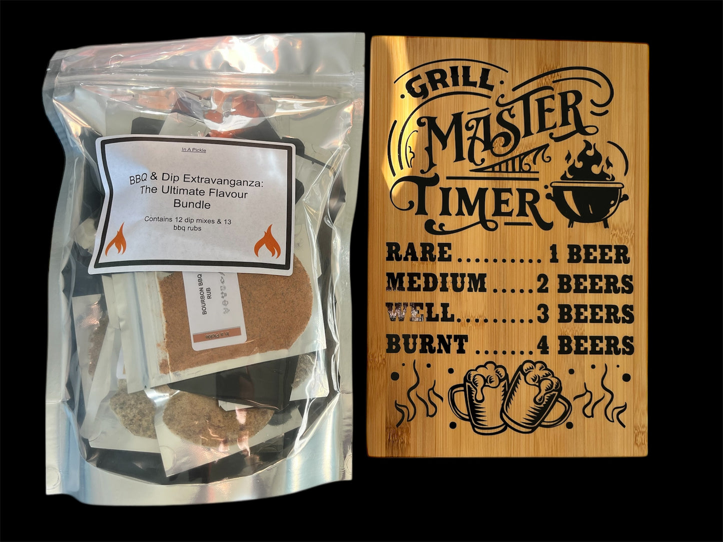 12 Dips, 13 Rubs and Custom Cutting Board